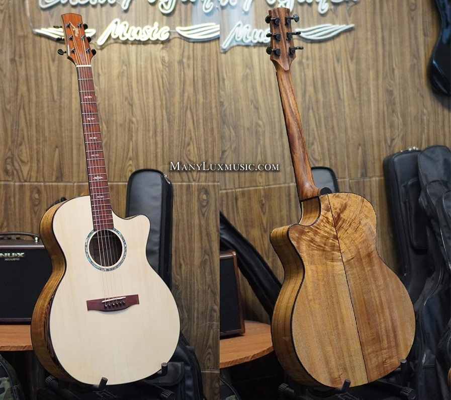 https://manyluxmusic.com/Thuận Guitar Acoustic AT02CX Custom Koa Âm Vang Sáng